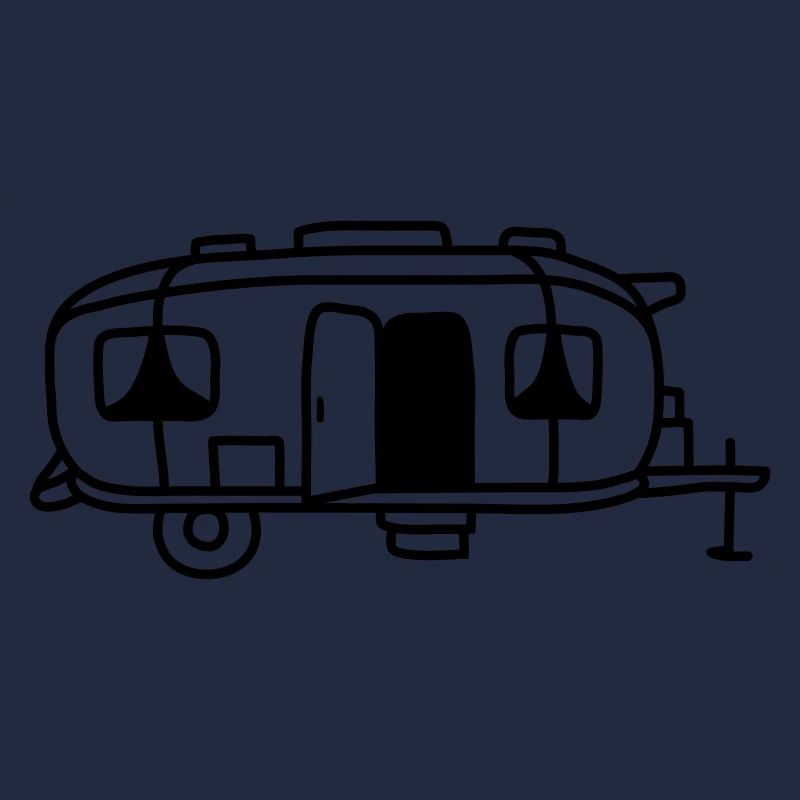 Comic Design Camping Wagen