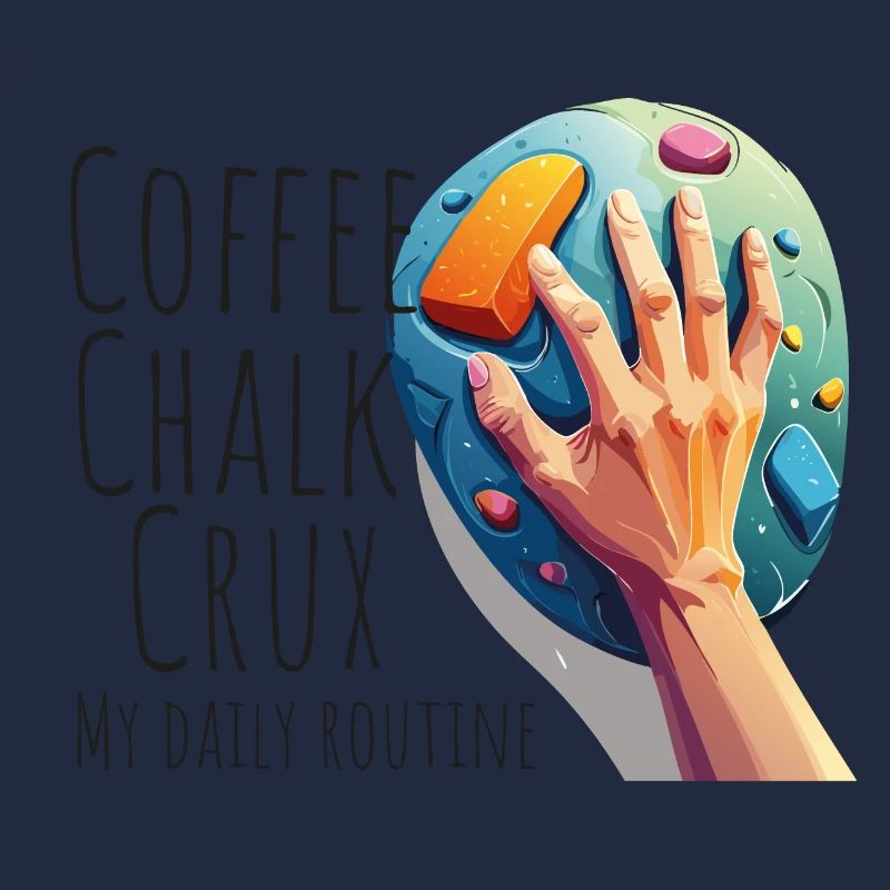 Coffee – chalk – crux: My daily routine.