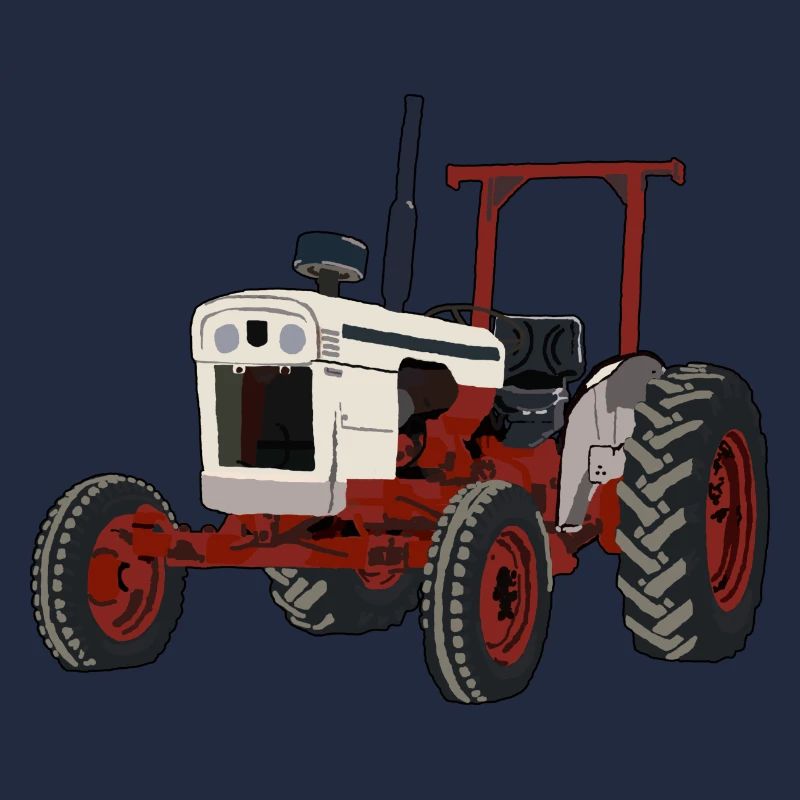 Weisser Traktor