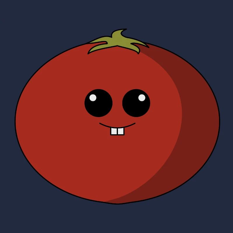 Tomate mit Gesicht