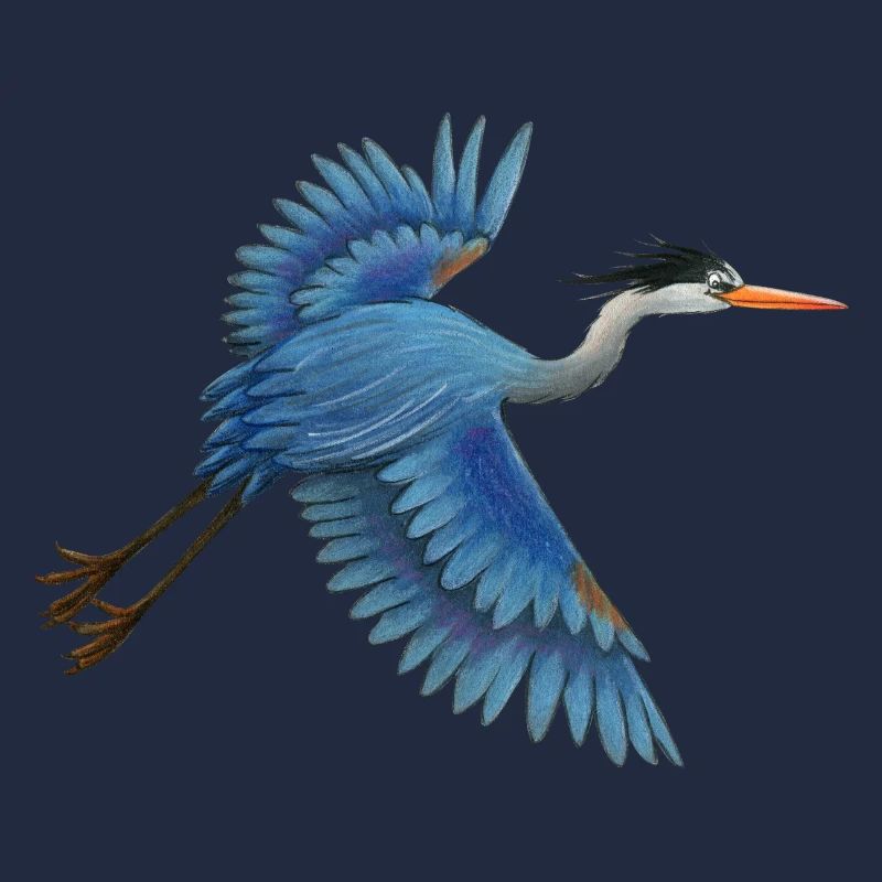 Héron bleu