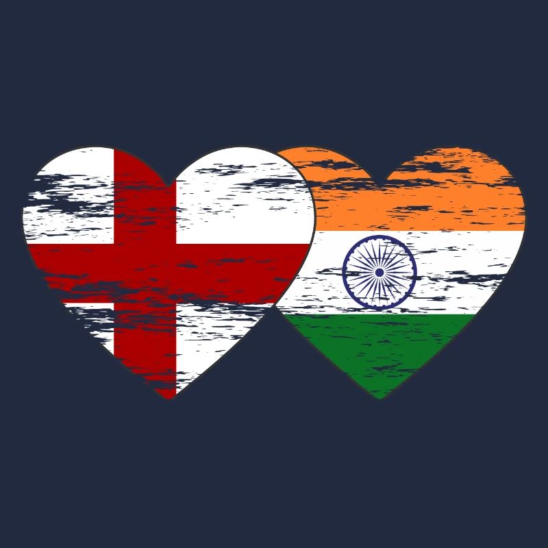 Drapeau de l’Angleterre et de l’Inde utilisé