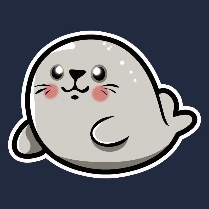 Bébé phoque chibi kawaii
