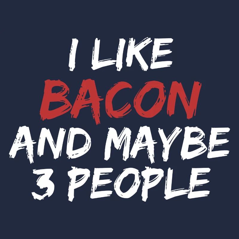 Mi piace la pancetta e forse tre persone