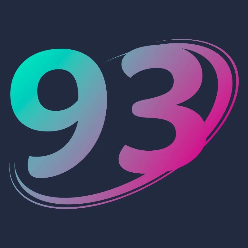 Number 93 multicolor