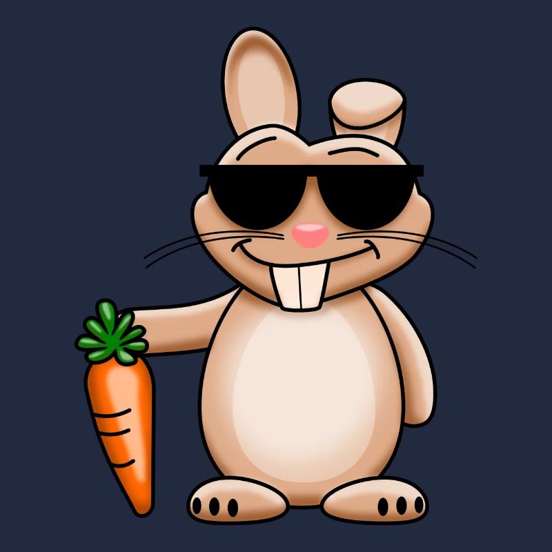 Cooler Hase mit Sonnenbrille