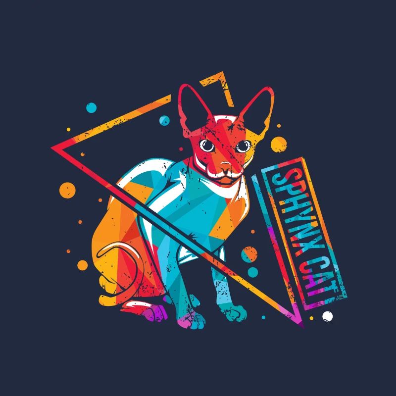 Sphynx Sphinx Chat Rétro