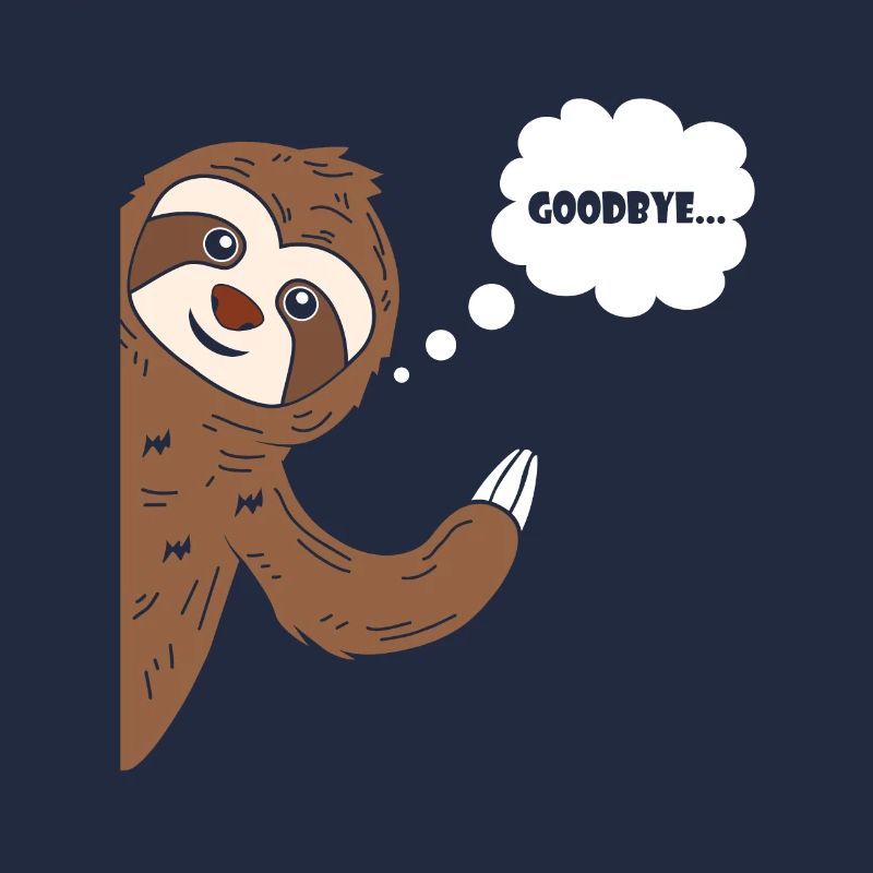 Goodbye Sloth Sloth Waving bye bye
