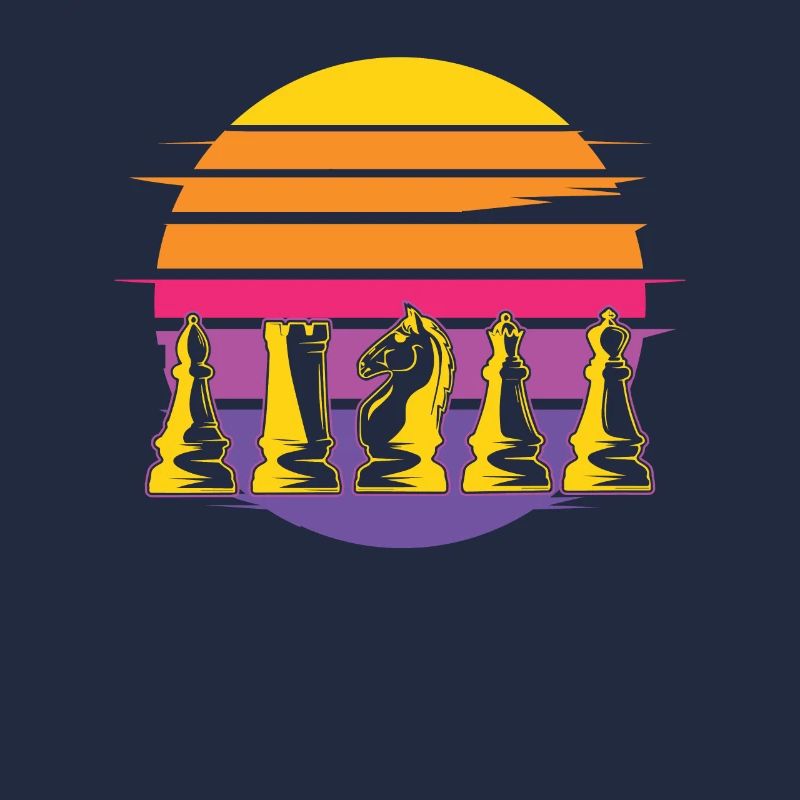 Chess Chess Chessplayer Retro character