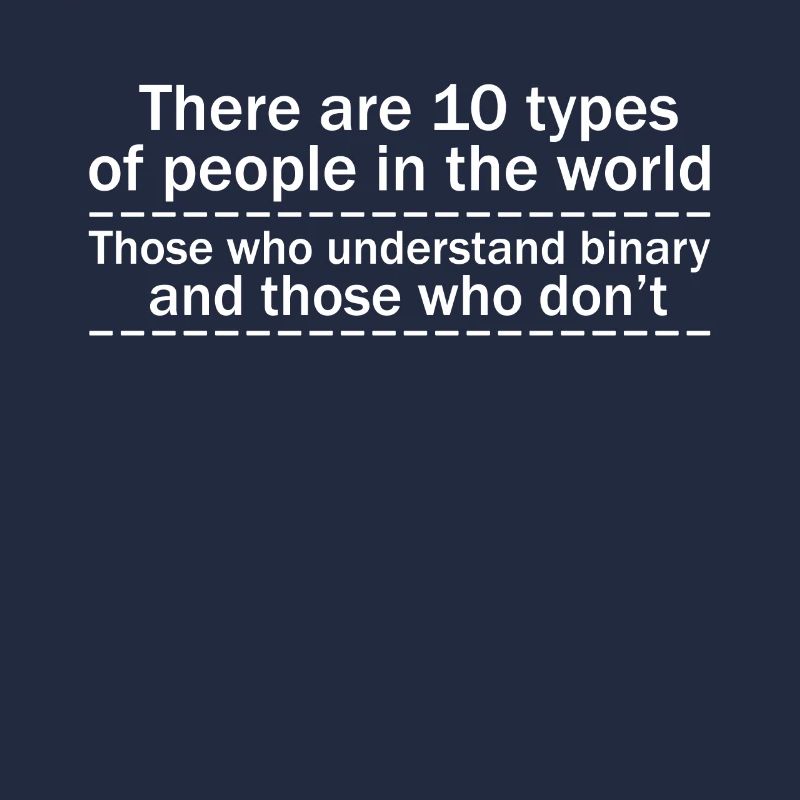 Programmer 10 types binary system