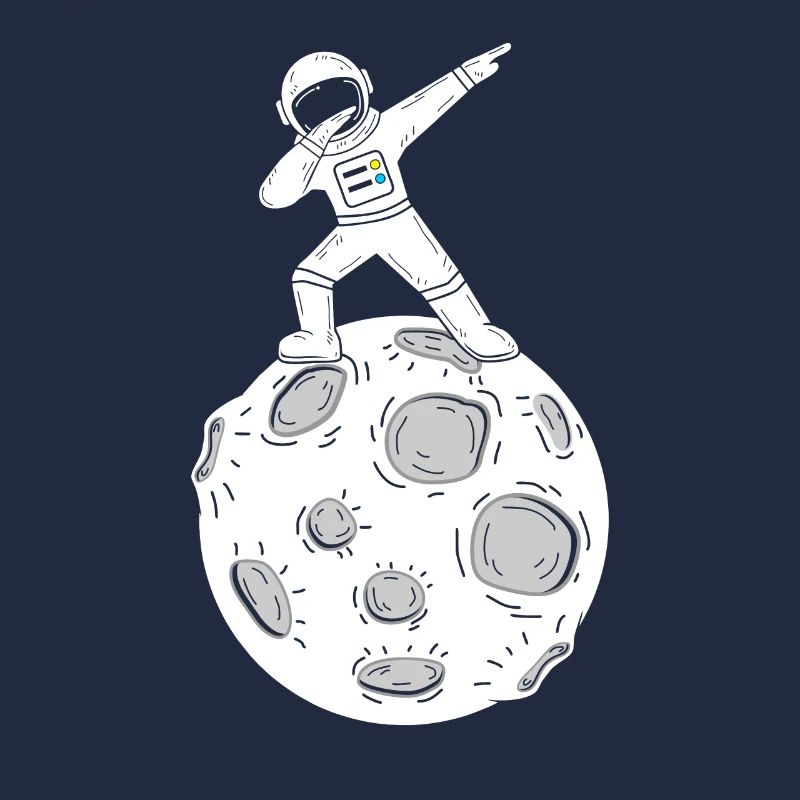 Lune astronaute Dab Dabbing Moon