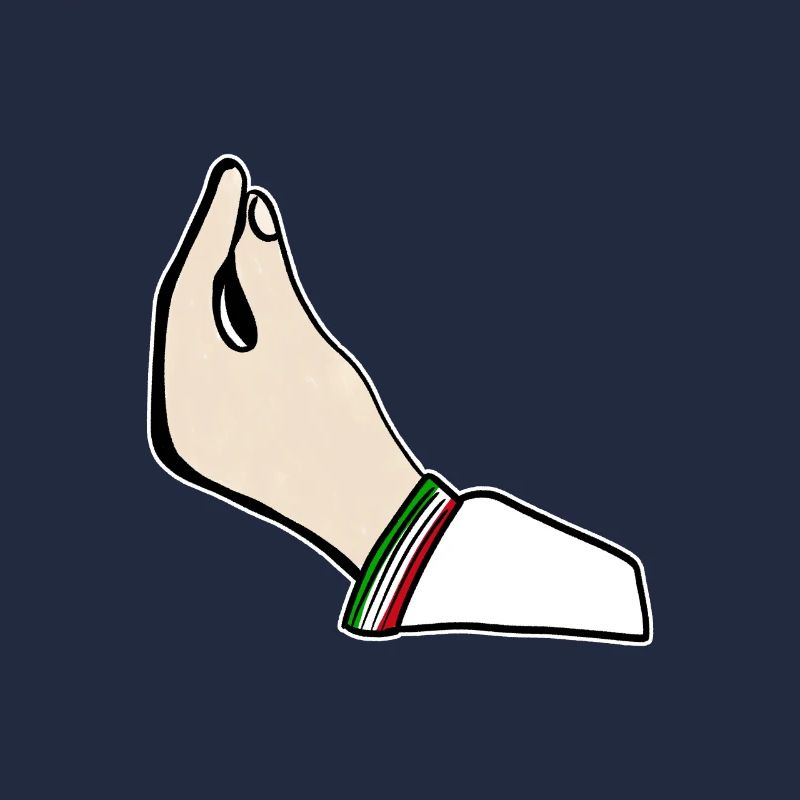 Conception de drapeau italien avec italien