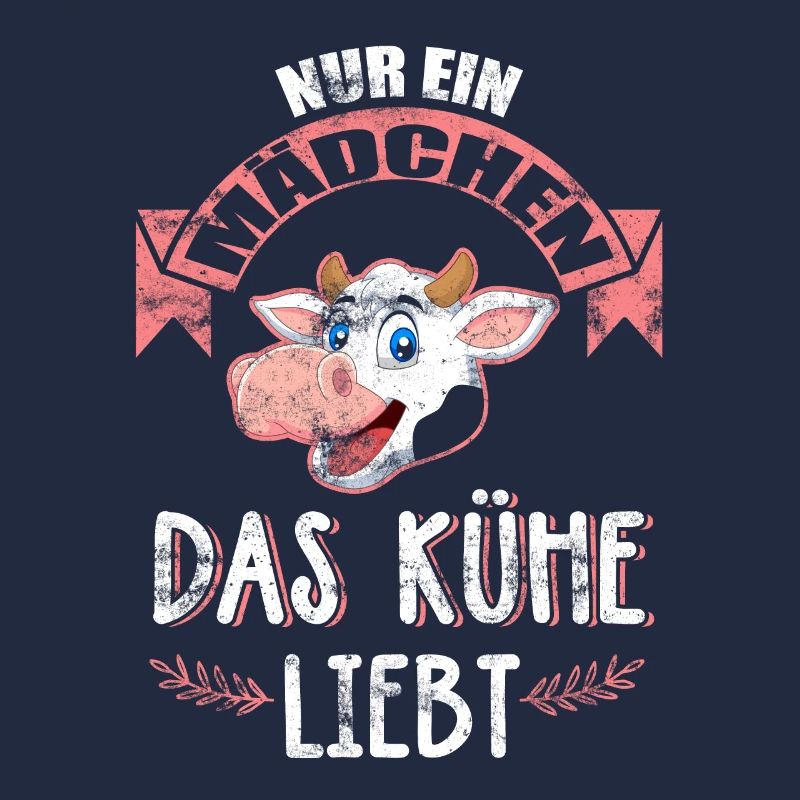 Süsse Kuh Nur ein Mädchen das Kühe liebt Bauer