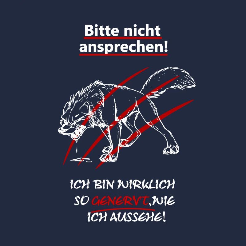 Bitte nicht ansprechen bin genervt