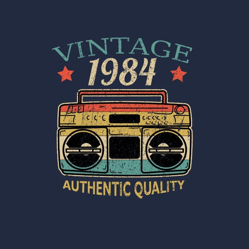 Vintage 1984 Radio Authentic Quality B-Day Gift