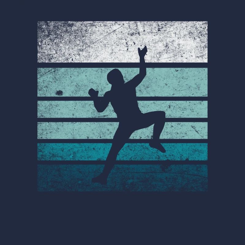 Klettern Retro Silhouette