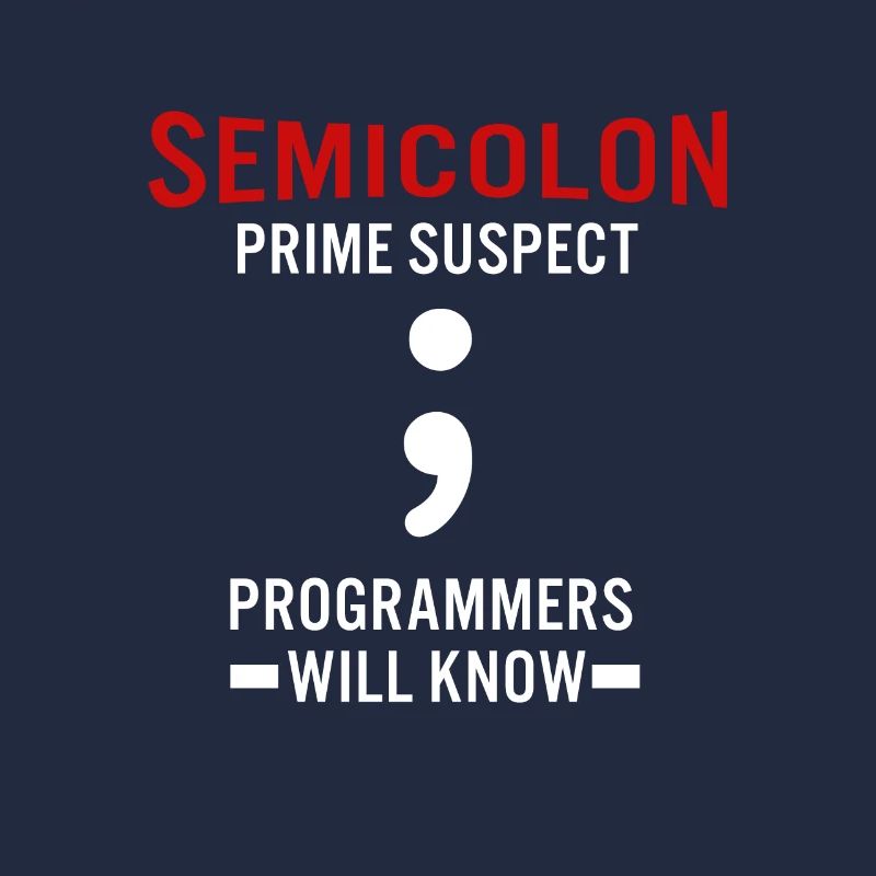 Coder Coding Semicolon Programmierer Computerfreak