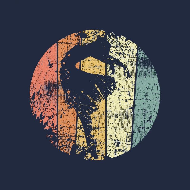 Ballet dancer dancing retro