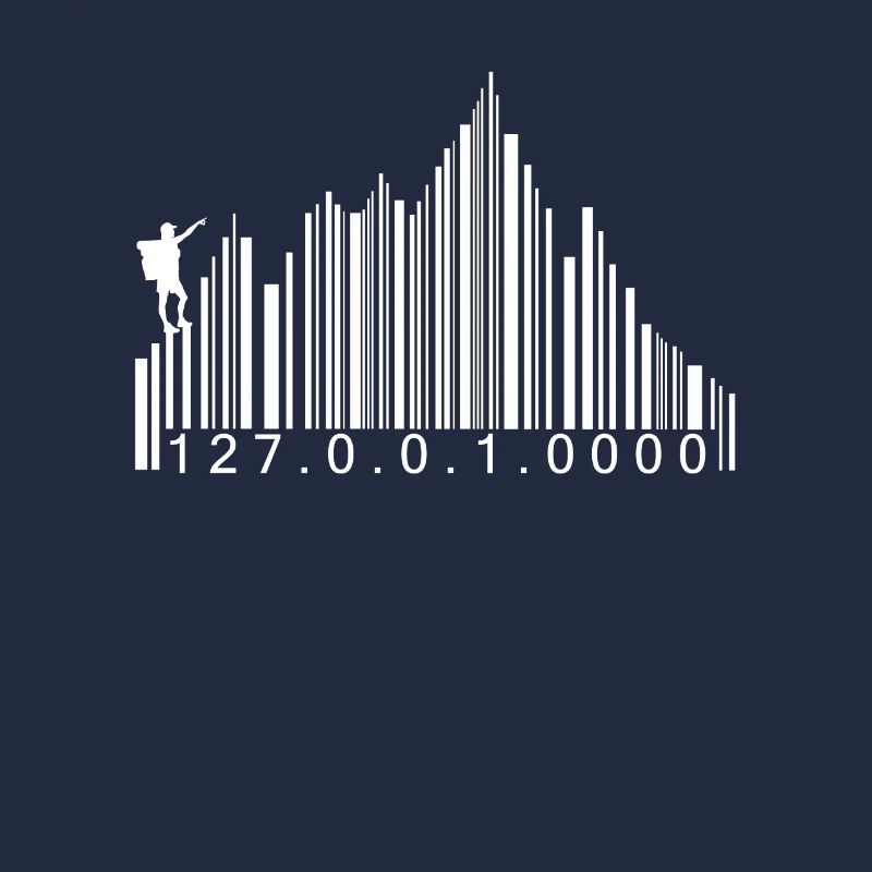 Code-barres montagnes code randonnée randonneur