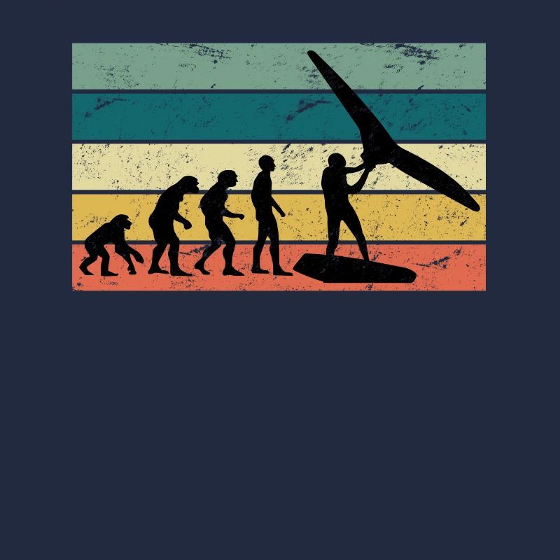 Wing Foil Evolution Geschenk Affe Mensch Foiler