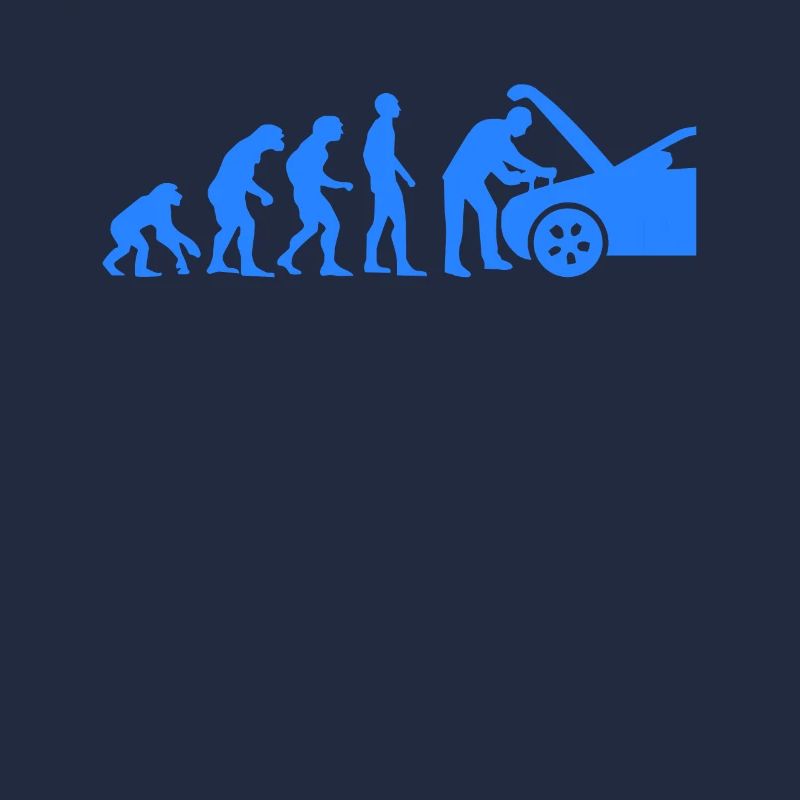 Tuning Evolution Auto Tuner Geschenk Affe Mensch