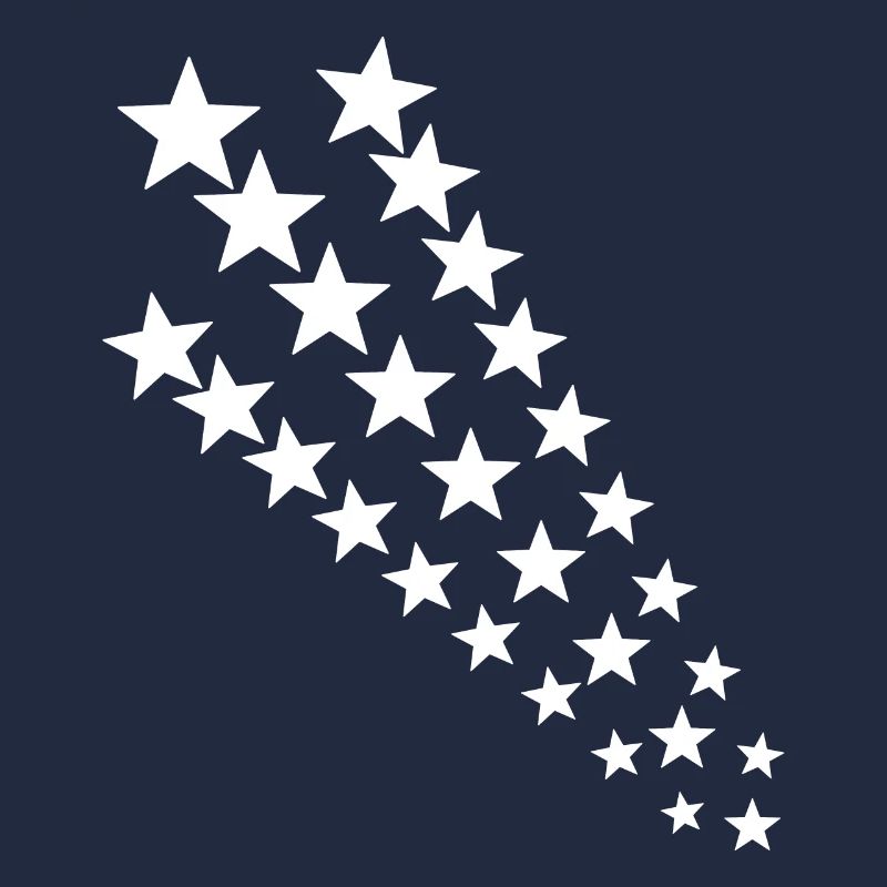 Queue étoilée en blanc