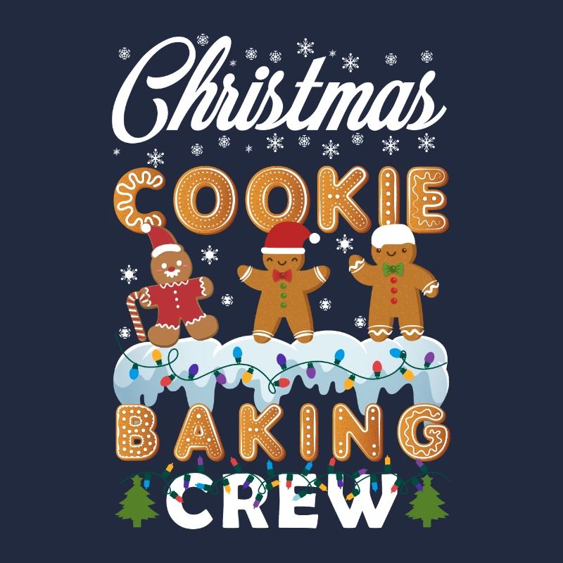 Lumières de Noël Équipe de cuisson de biscuits de Noël