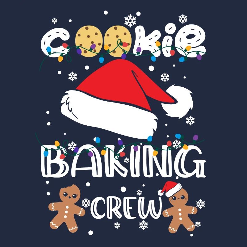 Lumières de Noël Équipe de cuisson de biscuits de Noël