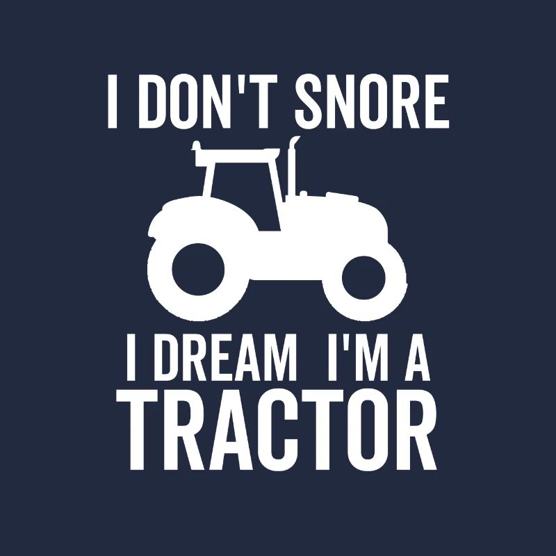 Ich schnarche nicht, ich träume, dass ich ein Traktor bin