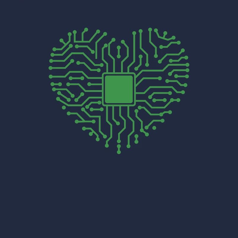Herz aus Elektronik Beruf Technik Strom
