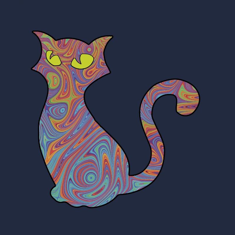 Psychedelische Katze