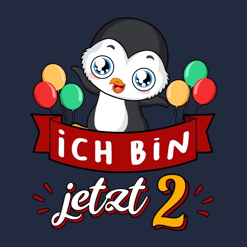 2 Geburtstag Jahr Penguin Kindergeburtstag
