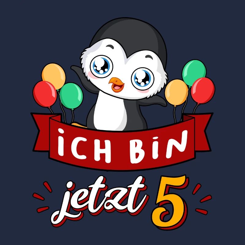 5 Geburtstag Jahr Penguin Kindergeburtstag