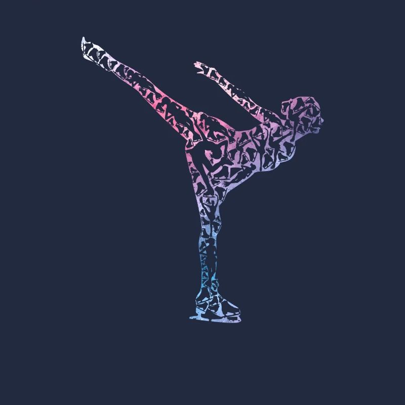 Eislaufen Eiskunstläuferin Silhouette Mädchen