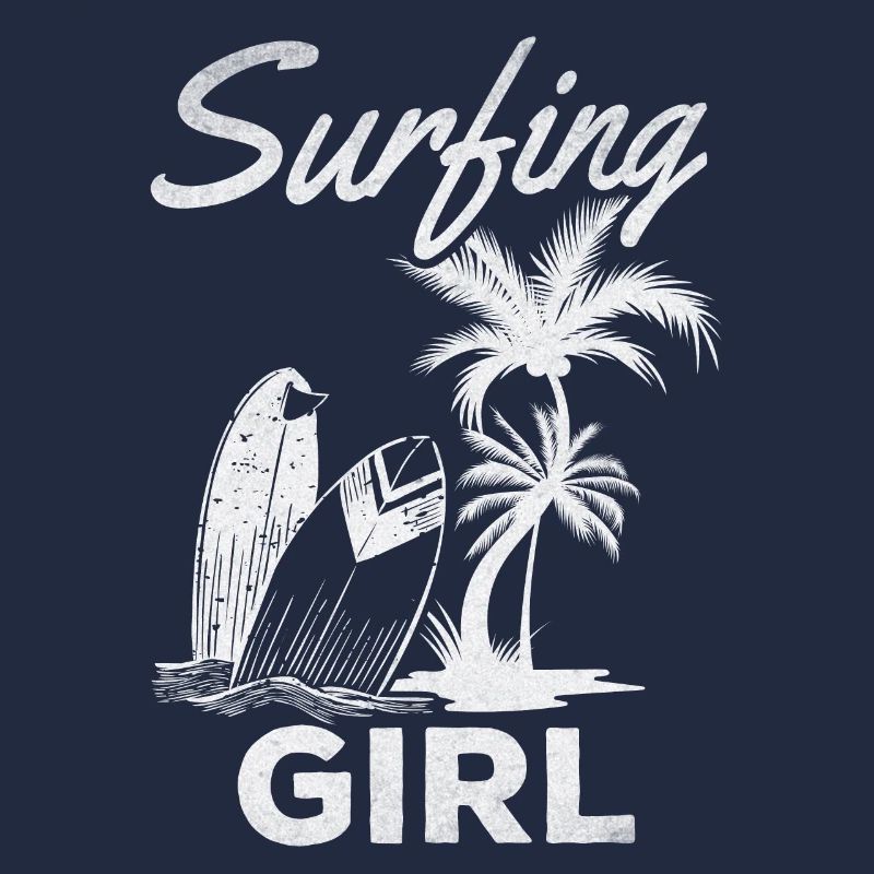 Wave Surfing Mädchen Surfer Mädchen Surfbrett