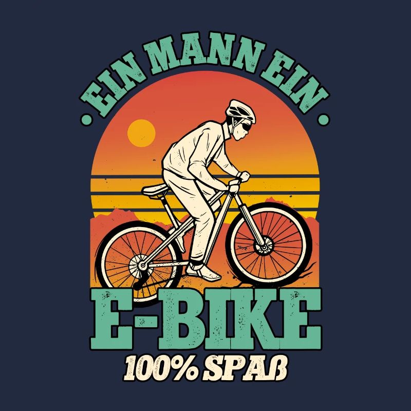 Ein Mann ein E-Bike Pedelec E-Bike