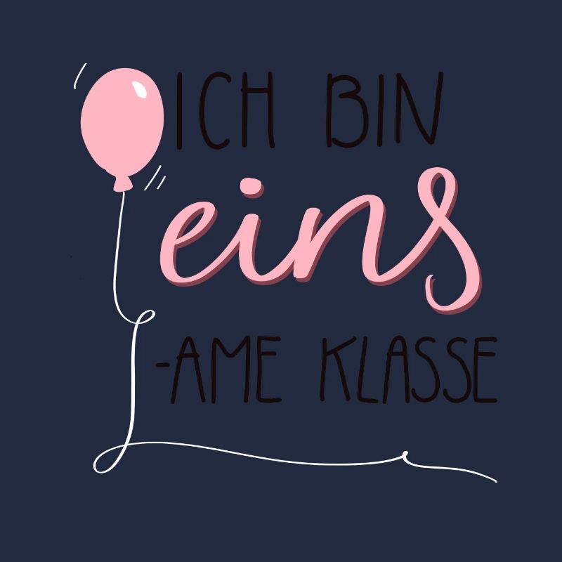 Ich bin eins - einsame klasse pink 1. Geburtstag