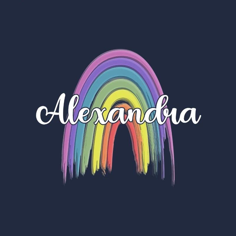 ALEXANDRA Rainbow Cursive