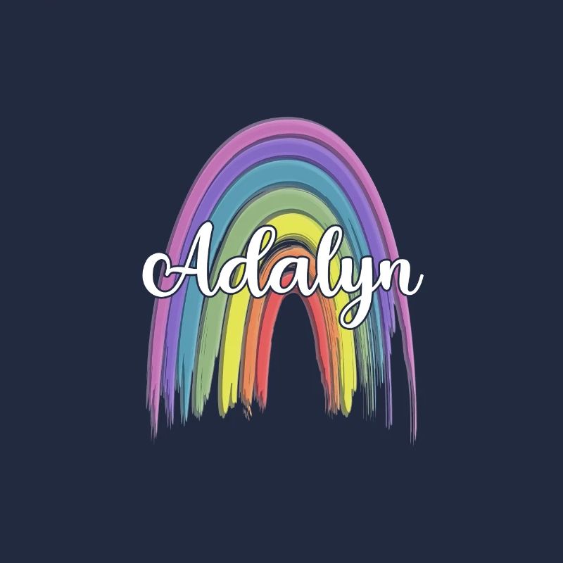 AALIYAH Rainbow Cursive