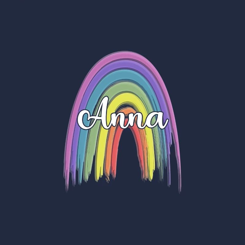 ANNA Rainbow Cursive