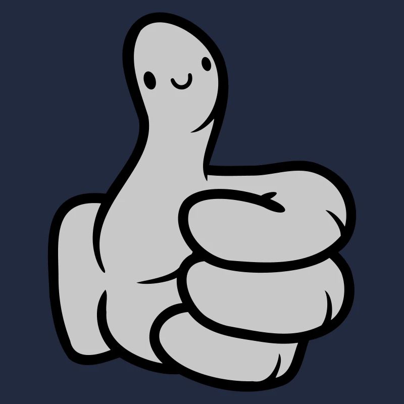 Visage Comic Main Pouce