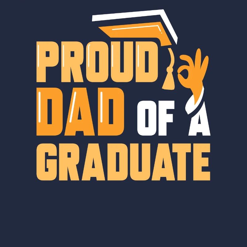 Stolzer Vater Eines Absolventen Absolvent