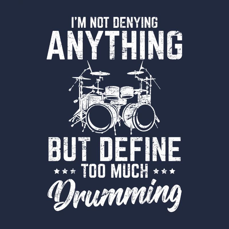 Je ne nie rien de drôle de percussions de batteur