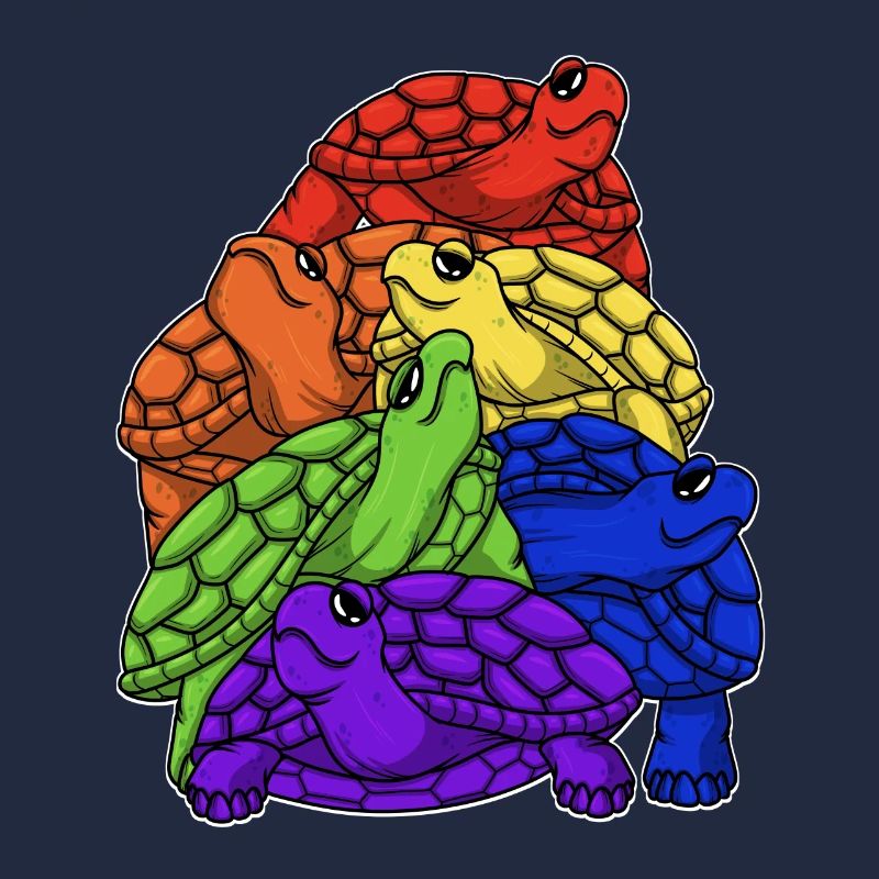 Turtle Stack LGBTQ Gay Pride Regenbogenflagge LGBT