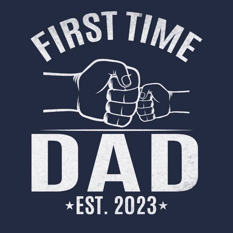 Zum ersten Mal Dad Est. 2023 Papa wird Vaterschaft