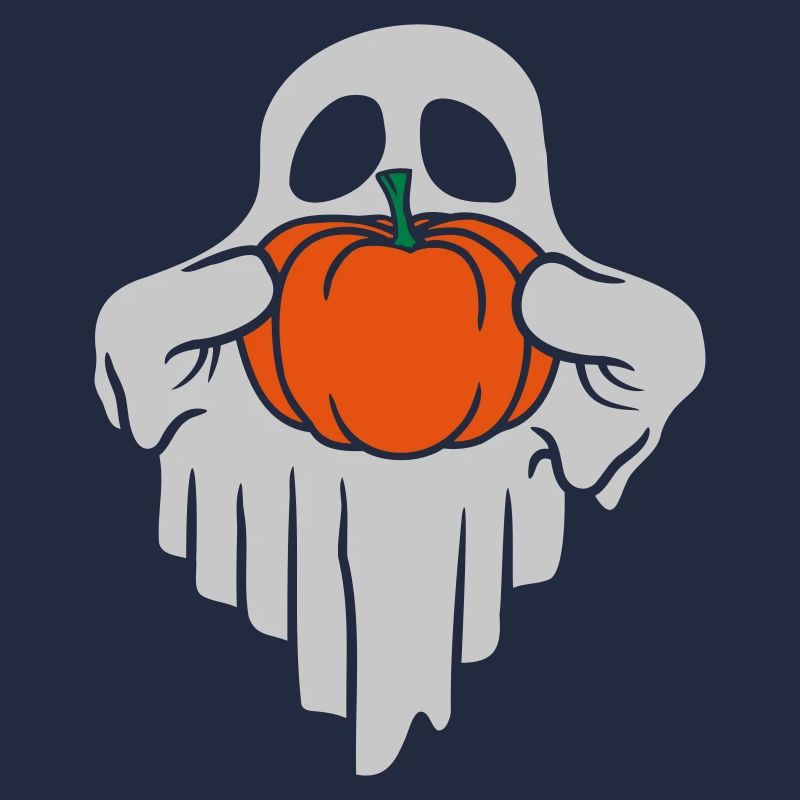 Comic Halloween Pumpkin Ghost