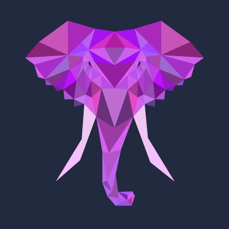 Polygone Poly Bas Éléphant