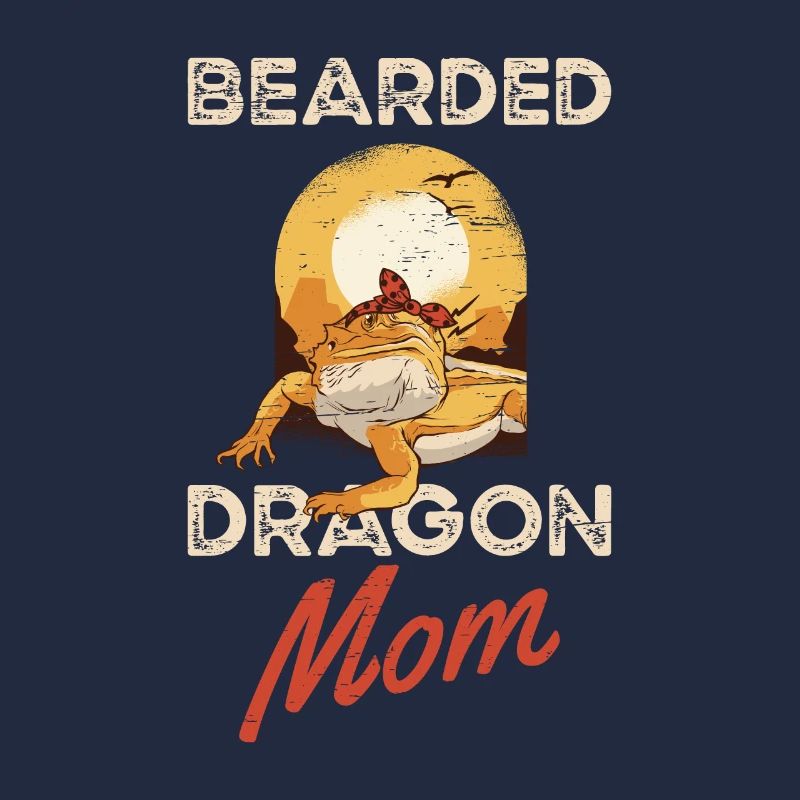 Bartdrache Mama Eidechse Haustier Muttertag