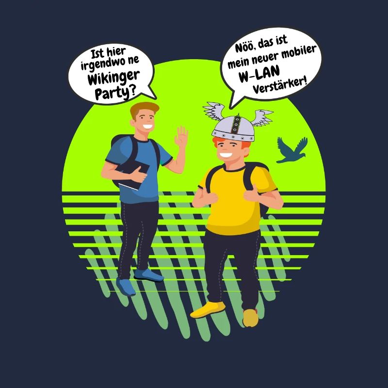 Wikinger Party oder W-LAN Verstärker Wifi Design