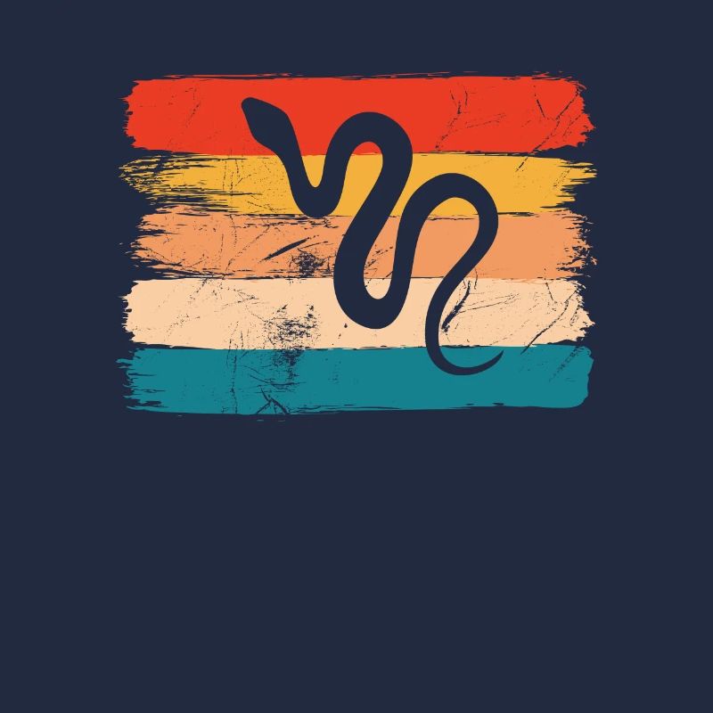 Snake Retro Reptile Python Idée cadeau